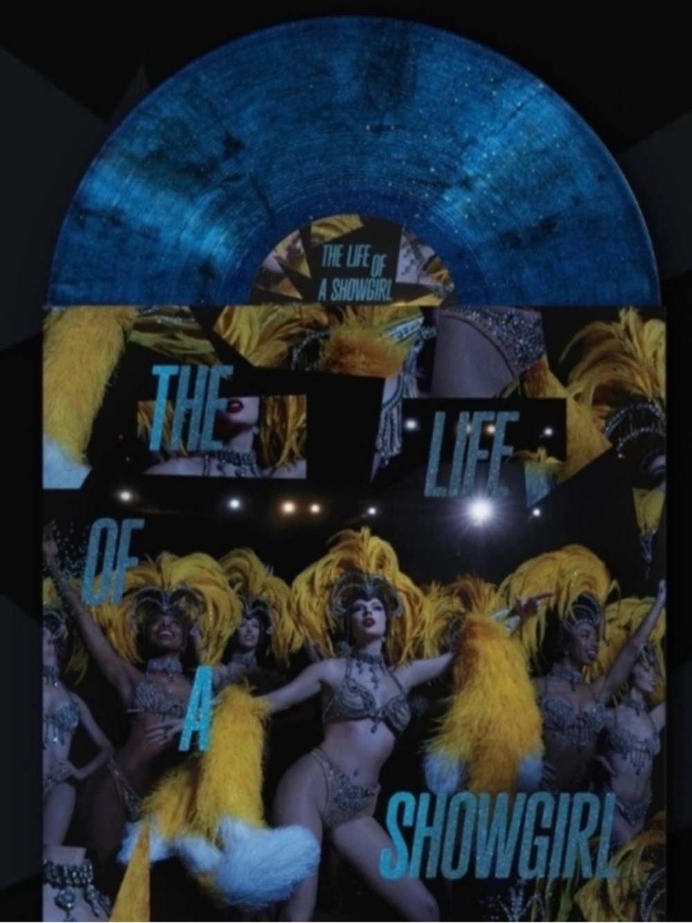 Taylor Swift The Life of a Showgirl in Blue and Yellow